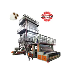 High Strength ABC Three 3 Layer Coextrusion Plastic PE film blowing machine