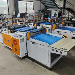Russia customent courier bag making machine successful test