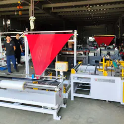 Russia customent folding winding machine successful test