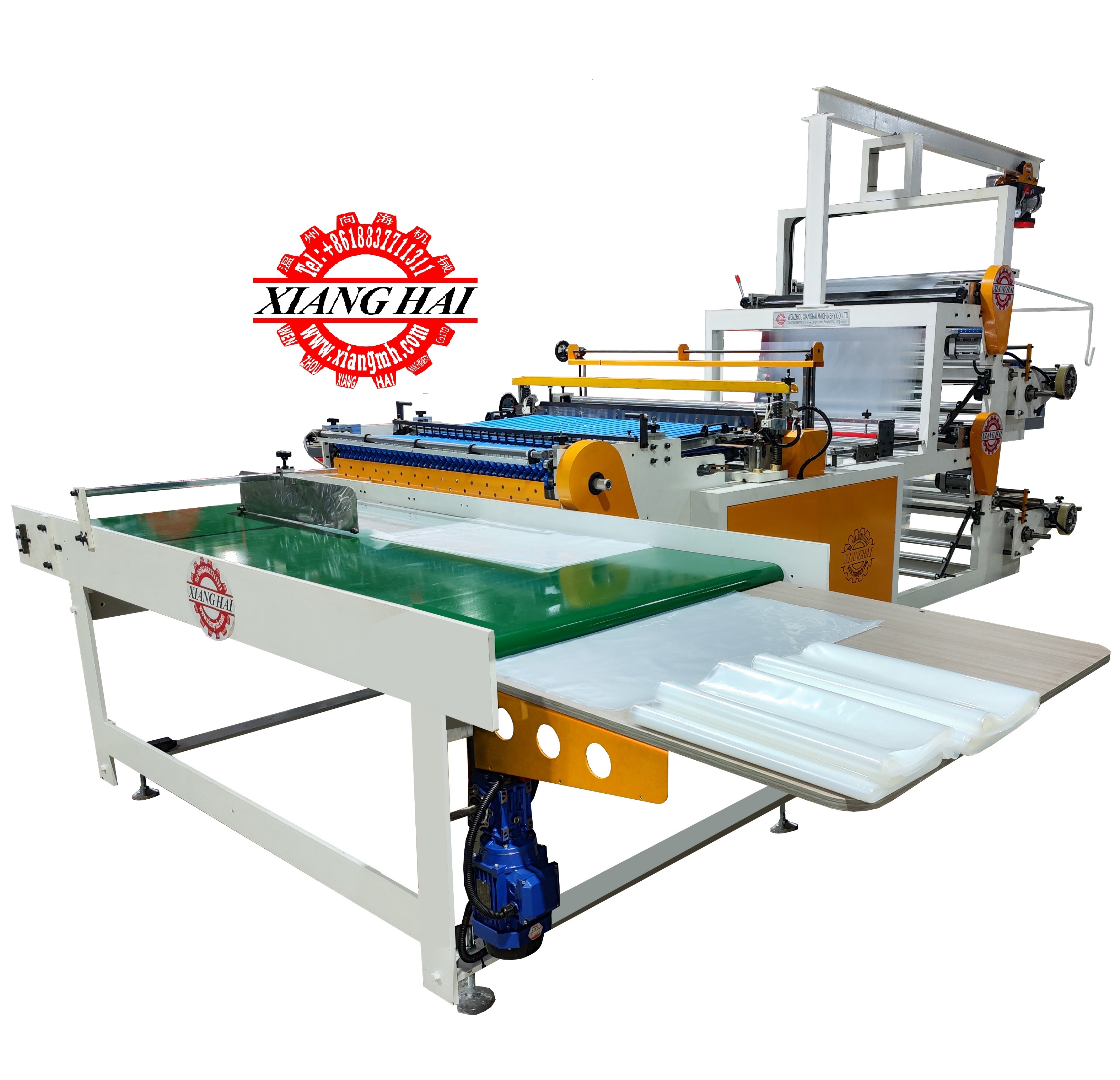 High speed Shrink film side sealing bag making machine